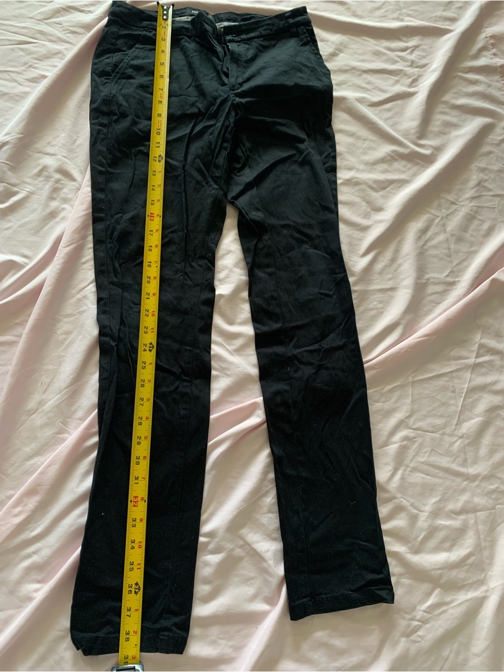 Mango Straight-Leg Pants in Black size large 4